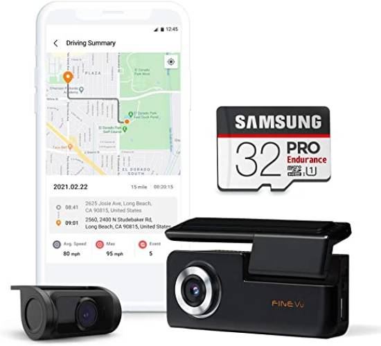 FineVu GX30 FullHD 2 Kameralı Wi-Fi+GPS+ADAS Plus Entegre Araç Kamerası - 5