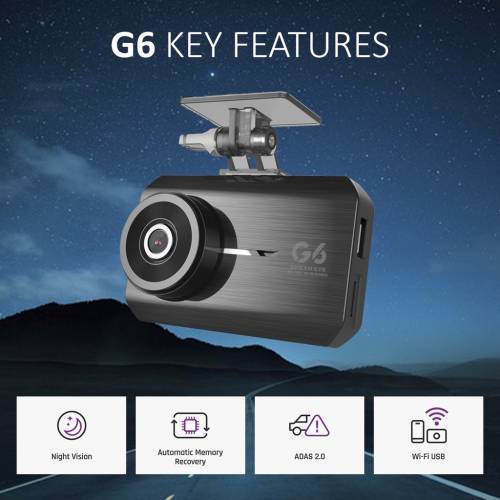 GNET G6 FullHD 2 Kameralı Wi-Fi Türkçe Ekranlı Park Modlu Araç Kamerası - 2