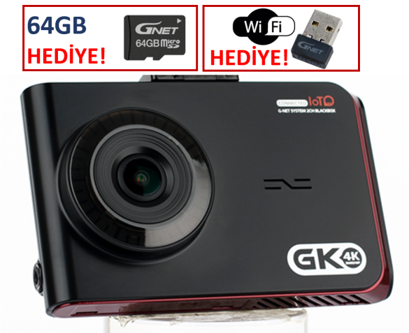 GNet GK 4K Ultra HD ARAÇ KAMERASI - 1
