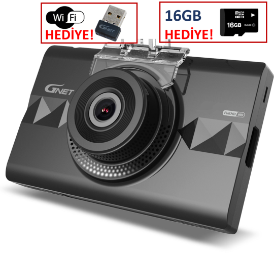 GNet L2 2 Kameralı Araç içi Kamera - 1