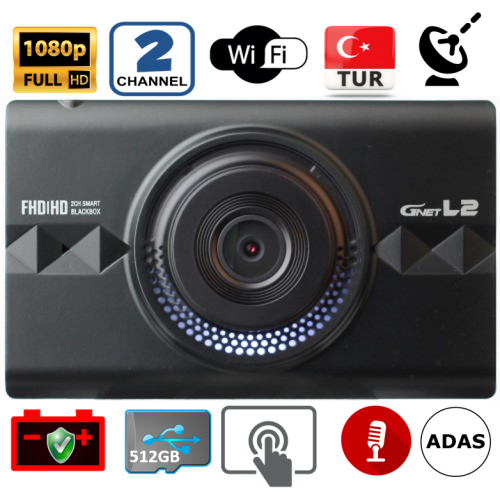 GNet L2 2 Kameralı Araç içi Kamera - 4